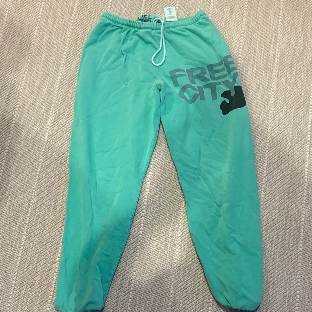 freecity teal sweatpants
